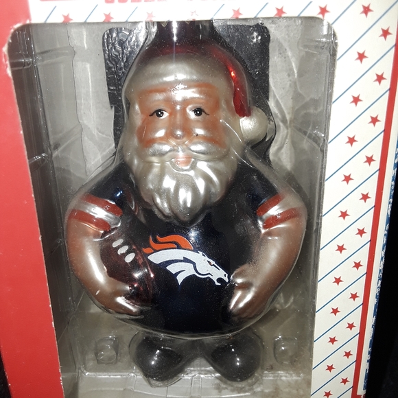 NFL Denver Broncos Christmas Ornament Santa - Picture 12 of 15